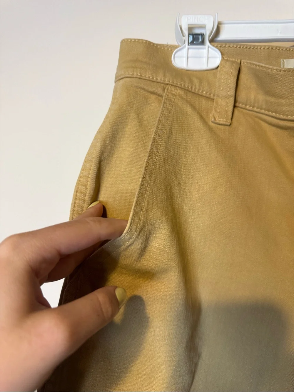 Madewell The Perfect Vintage Wide-Leg Pant in Desert Dune Tan Khaki Sz 25 - Picture 5 of 10